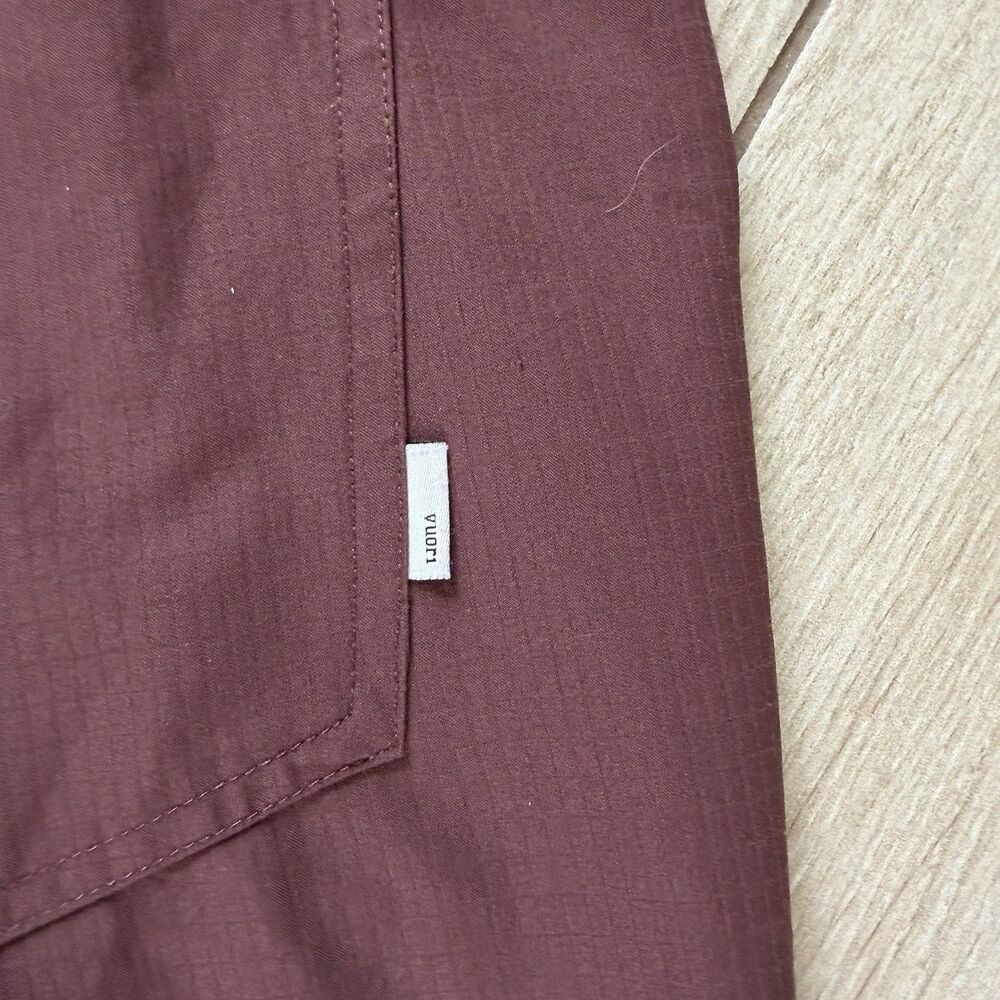 Vuori Fig Maroon Summits Woven Ripstop Jogger Activewear Pants Small Womens - Picture 7 of 8